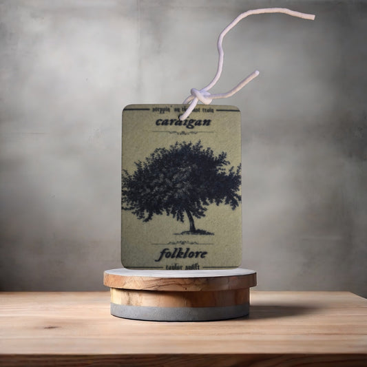 Taylor Swift Folklore album car air freshener. Many scents to choose from.