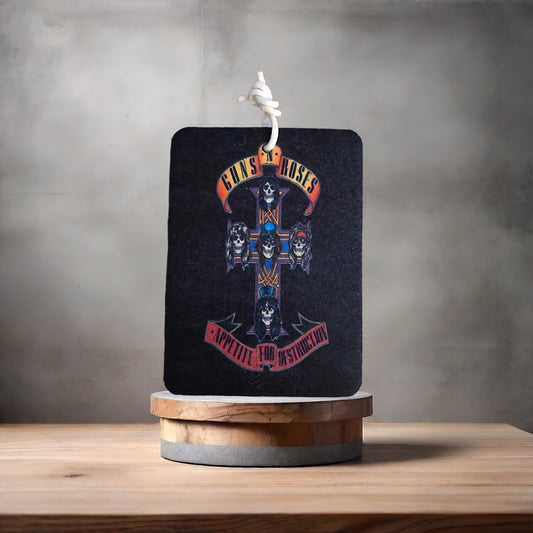 Guns n Roses Appetite for Destruction car air freshener. Many scents to choose from.