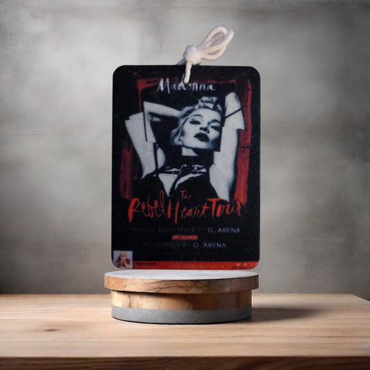 Madonna Rebel Heart Tour car air freshener. Many scents to choose from.