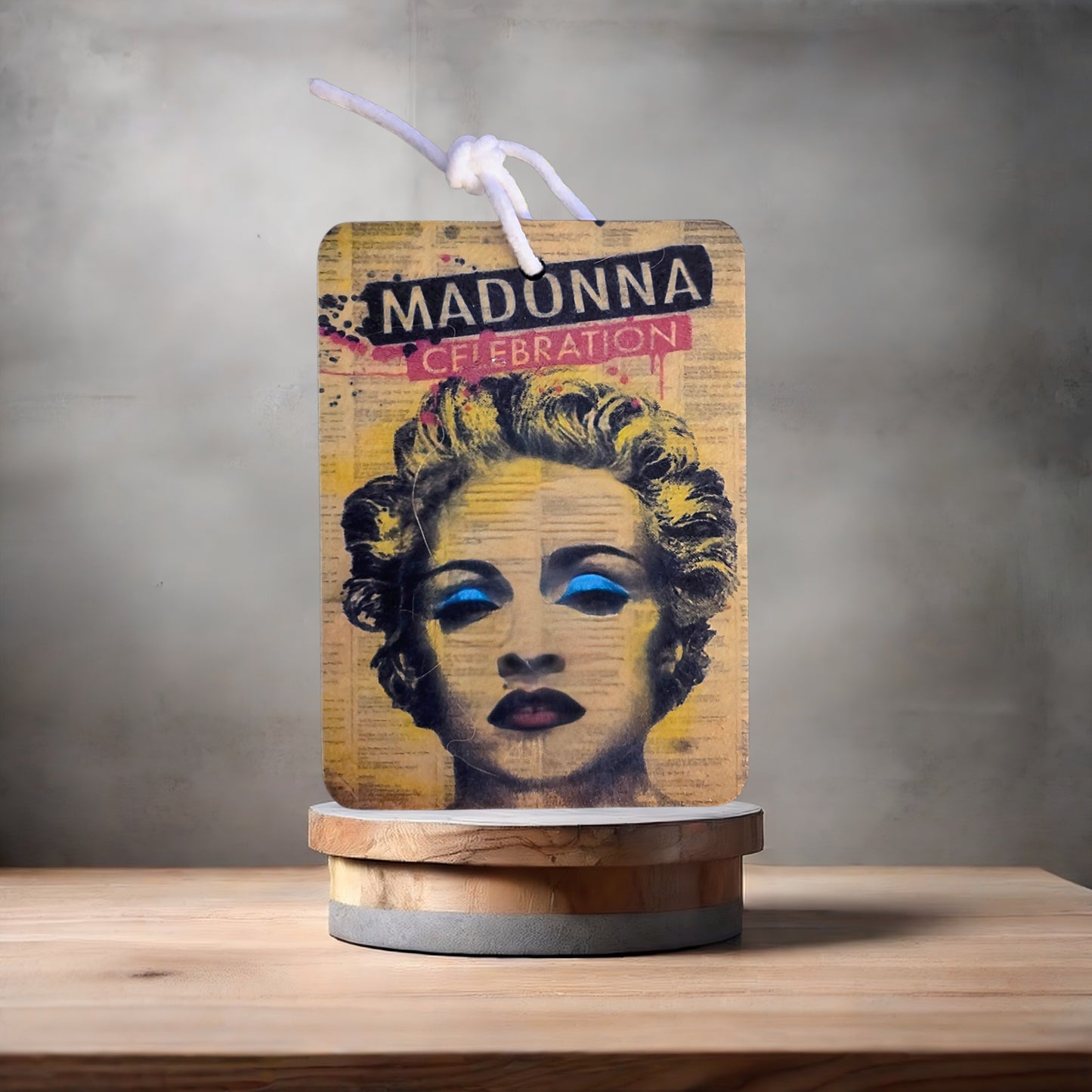 Madonna Celebration car air freshener. Many scents to choose from.