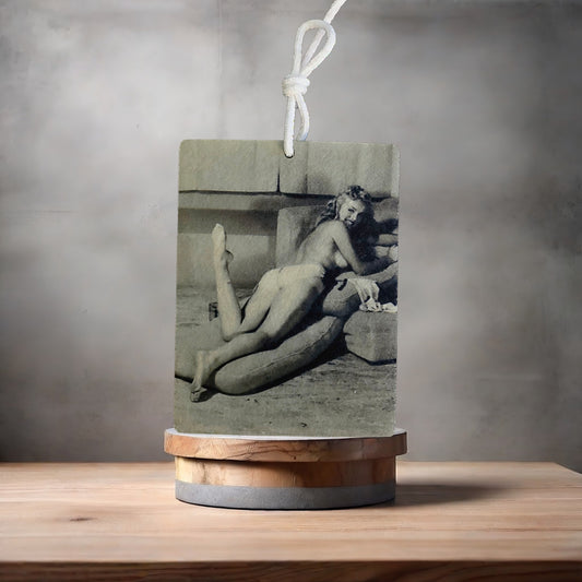 Nude Marilyn Monroe car air freshener. Many scents to choose from.