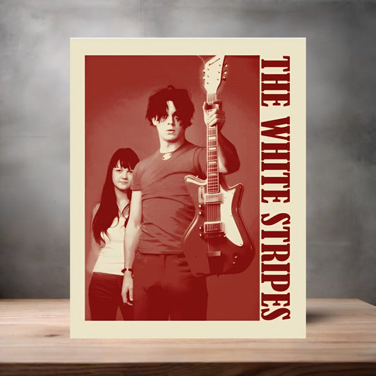 The White Stripes poster on aluminum print. Multiple sizes available.