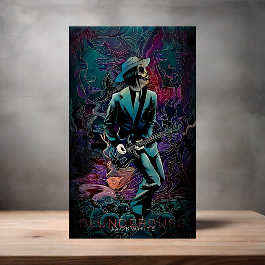 Jack White Blunderbuss poster on aluminum print. Multiple sizes available.