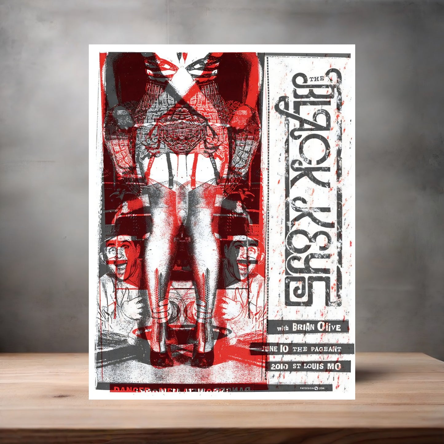The Black Keys concert poster on aluminum print. Multiple sizes available. V3