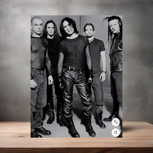 Nine Inch Nails poster on aluminum print. Multiple sizes available. V4