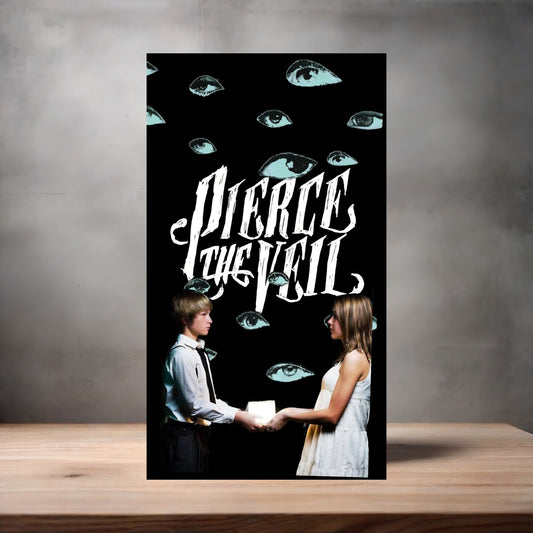 Pierce the Veil poster on aluminum print. Multiple sizes available. F
