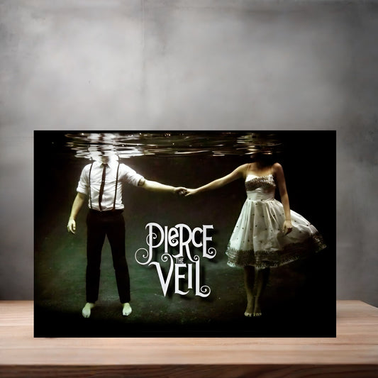Pierce the Veil poster on aluminum print. Multiple sizes available. B