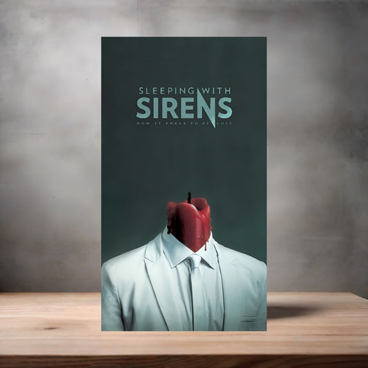 Sleeping with Sirens poster on aluminum print. Multiple sizes available, B