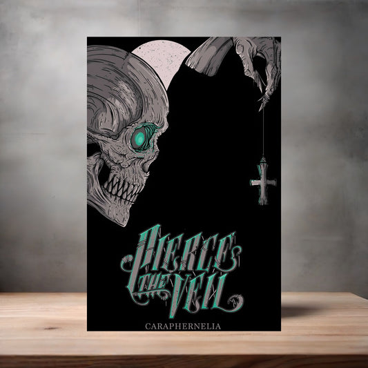 Pierce the Veil poster on aluminum print. Multiple sizes available. Caraphernelia