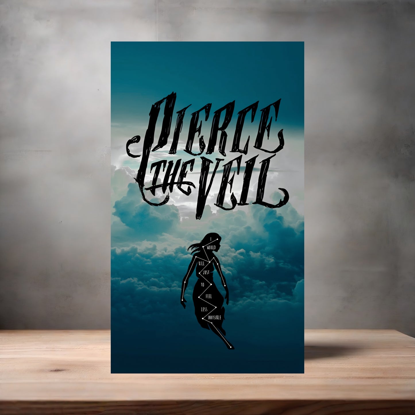 Pierce the Veil poster on aluminum print. Multiple sizes available.