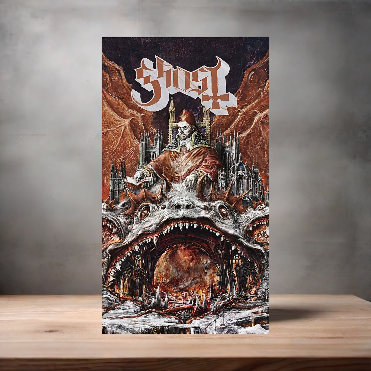 Ghost band poster on aluminum print. Multiple sizes available. I