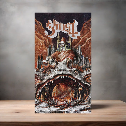 Ghost band poster on aluminum print. Multiple sizes available. I