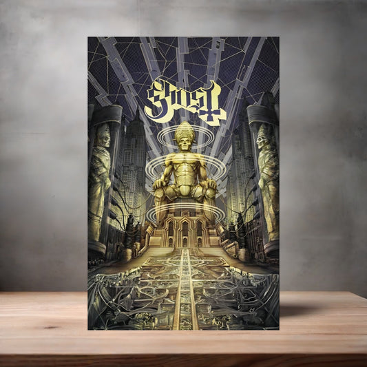 Ghost band poster on aluminum print. Multiple sizes available. D