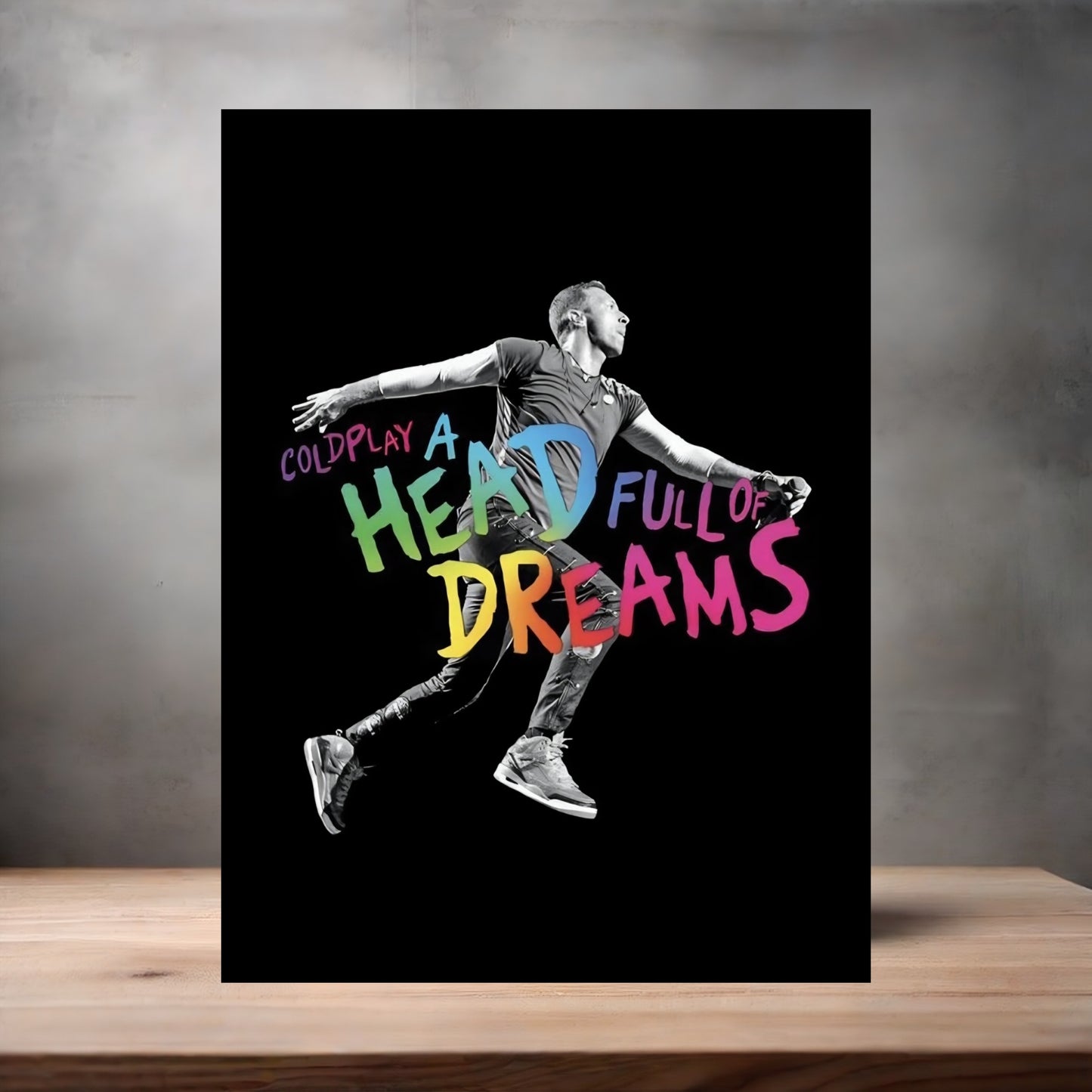 Coldplay poster on aluminum print. Multiple sizes available. D