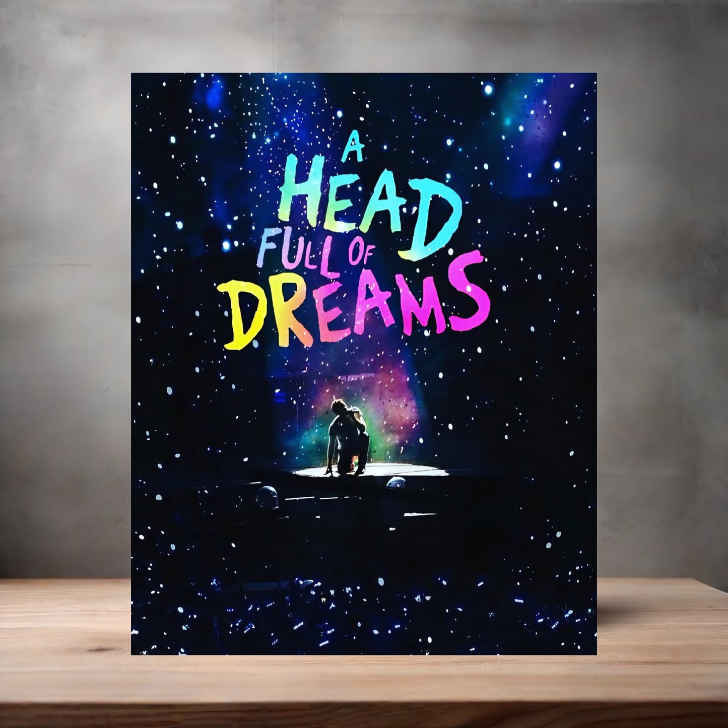 Coldplay poster on aluminum print. Multiple sizes available. C