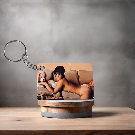 Nude Mature adult keychain. Joe Collins