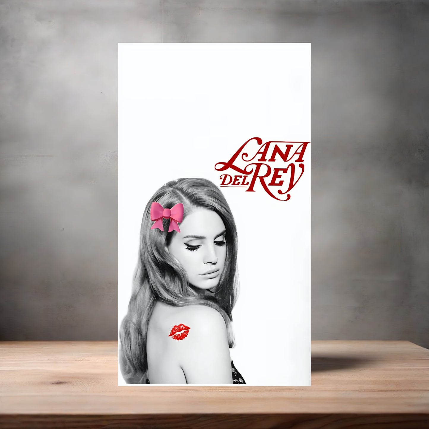 Lana Del Rey poster on aluminum print. Multiple sizes available. E