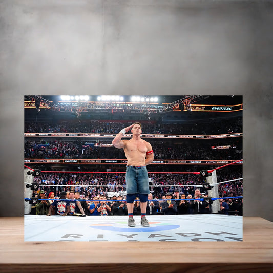 John Cena poster on aluminum print. Multiple sizes available. WWE V3