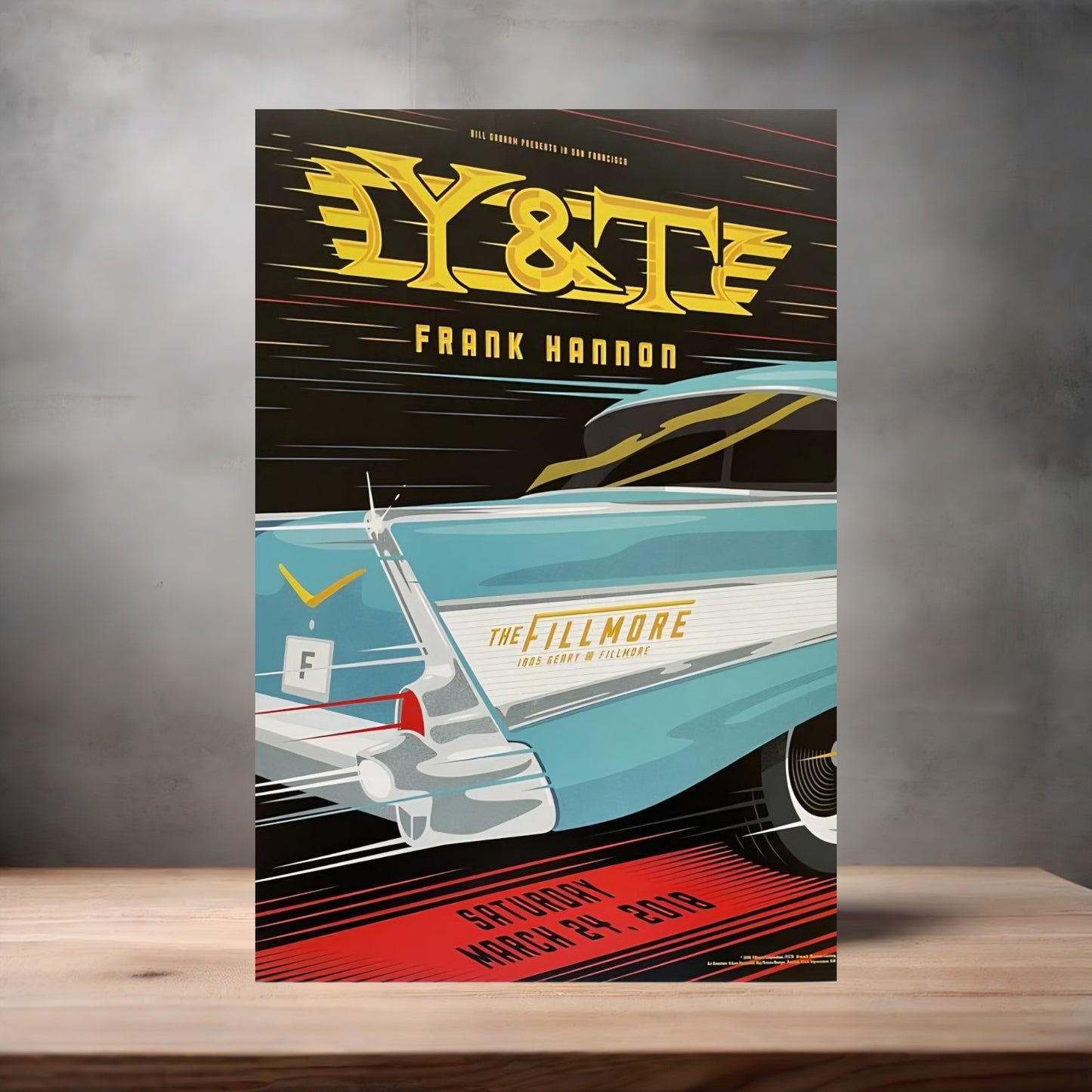 Y&T band poster on aluminum print. Multiple sizes available. I