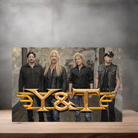Y&T band poster on aluminum print. Multiple sizes available. C