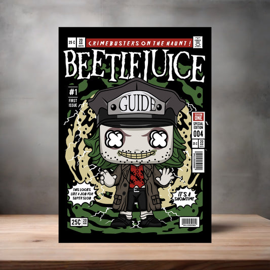 Funko Pop aluminum poster. Multiple sizes available. Beetlejuice