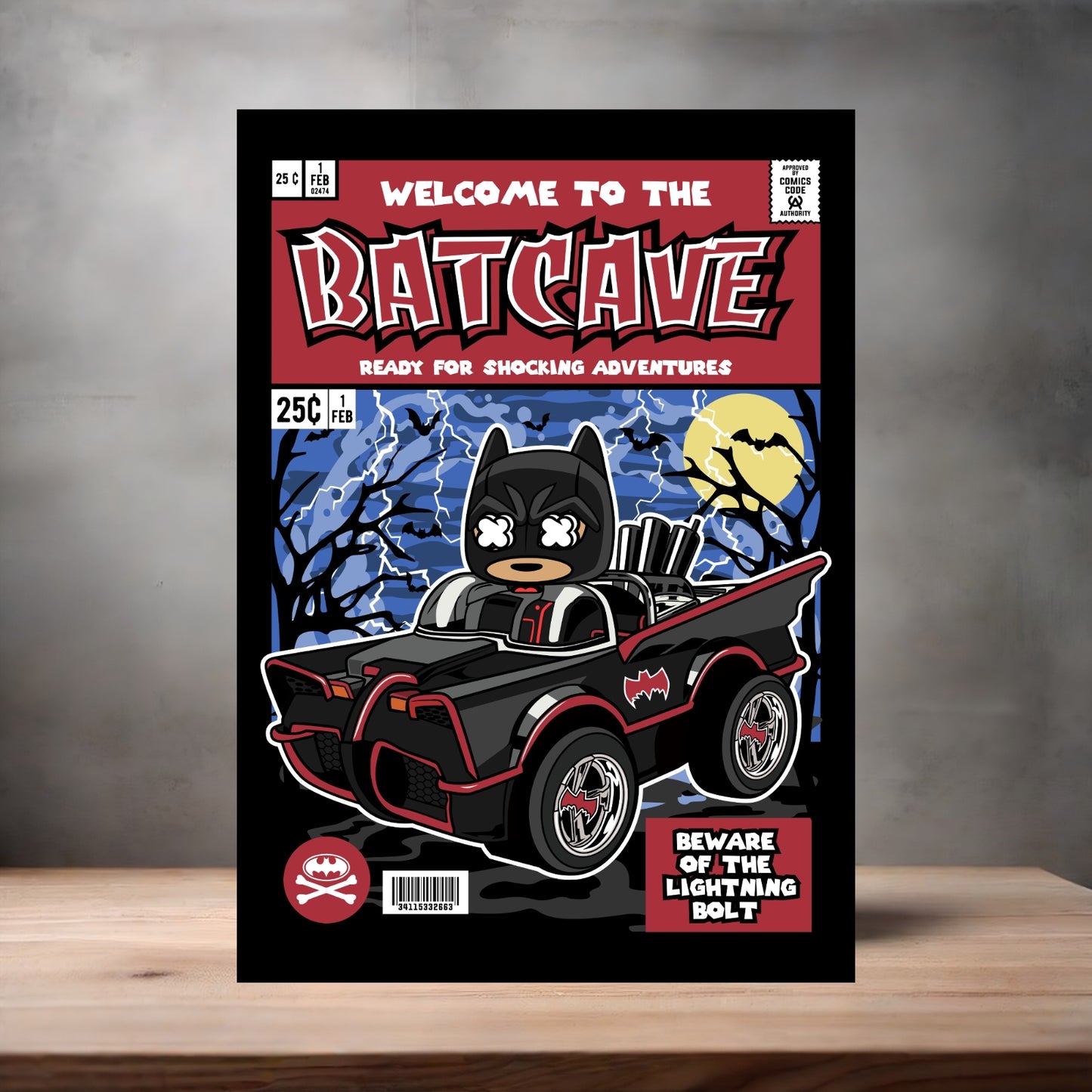 Funko Pop aluminum poster. Multiple sizes available. Welcome to the Batcave