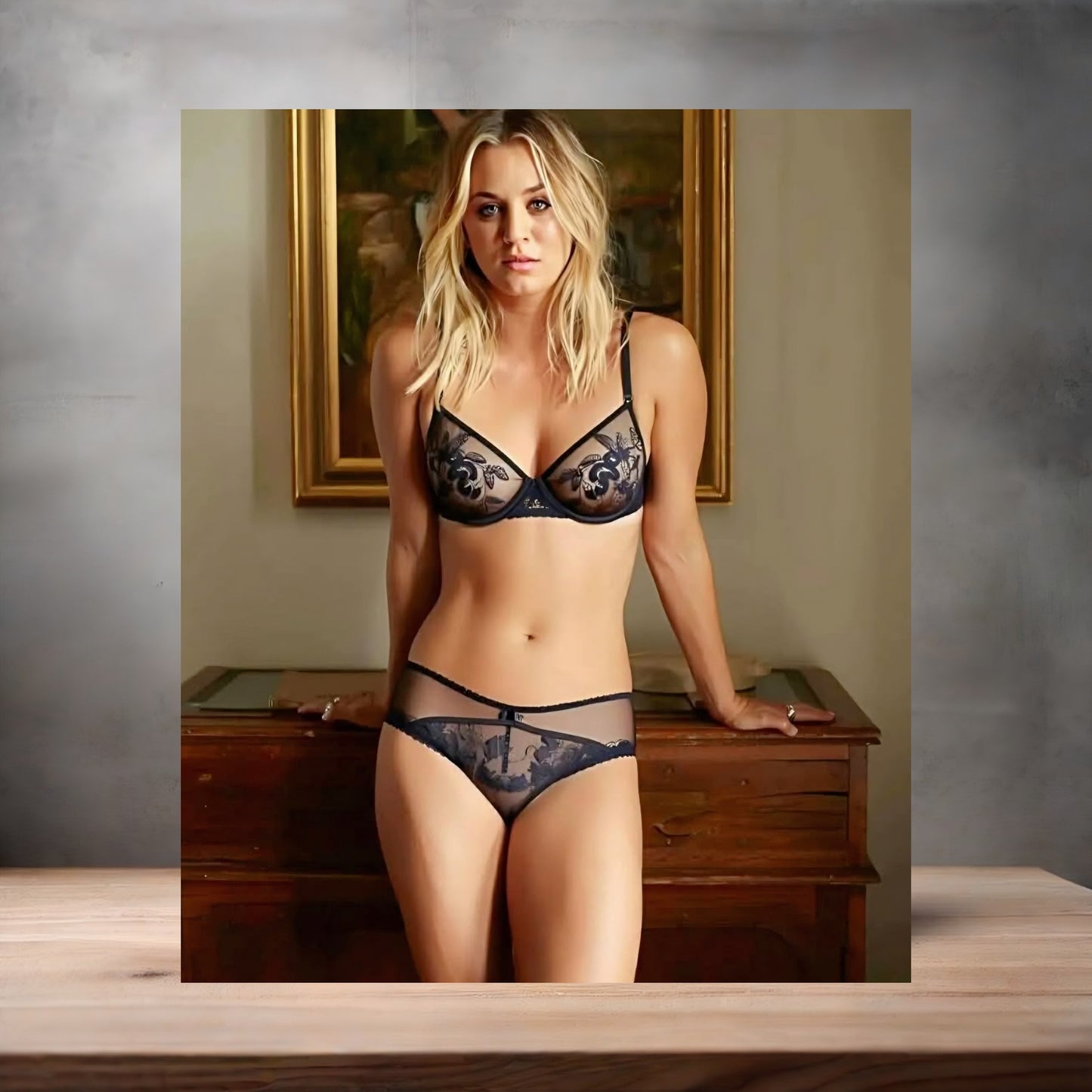 Kaley Cuoco Sexy poster on aluminum print. Multiple sizes available.