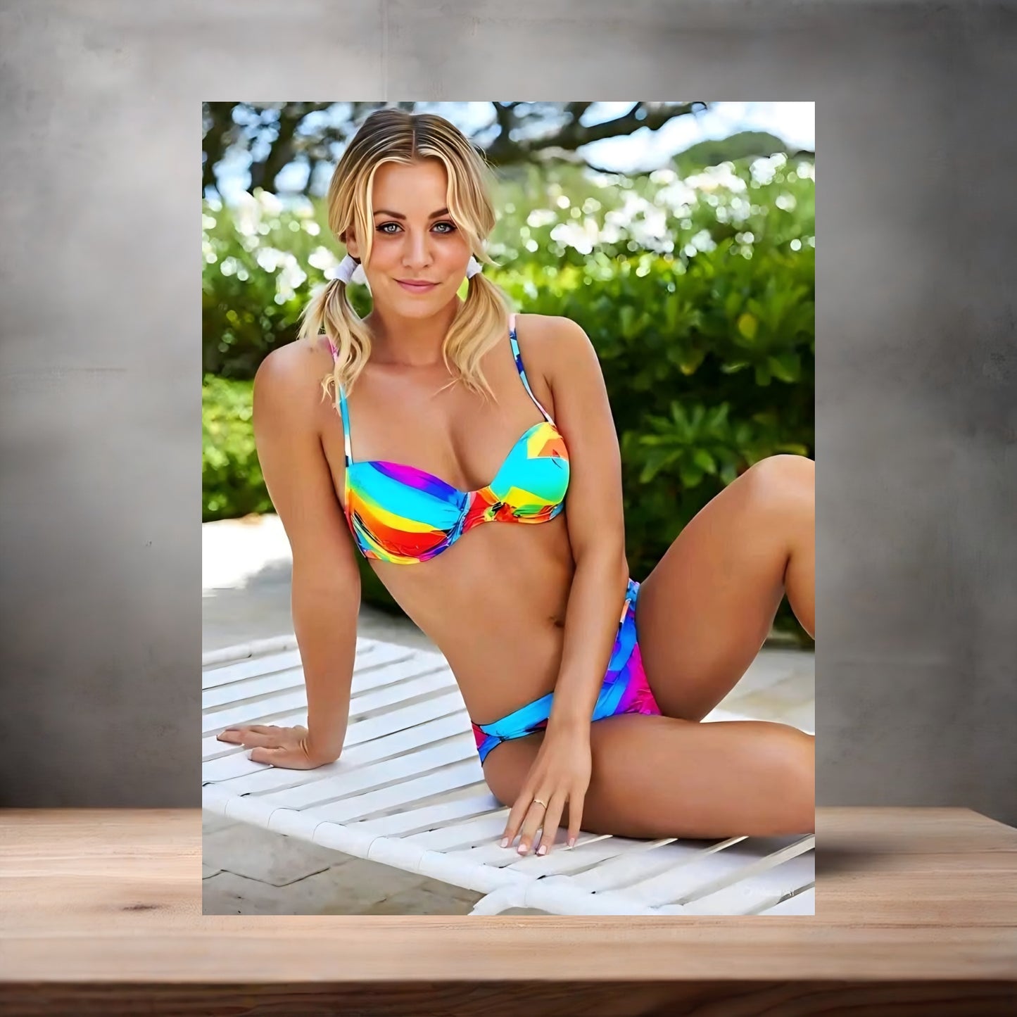 Kaley Cuoco Sexy poster on aluminum print. Multiple sizes available. v4