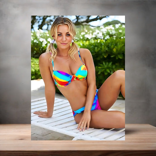 Kaley Cuoco Sexy poster on aluminum print. Multiple sizes available. v4