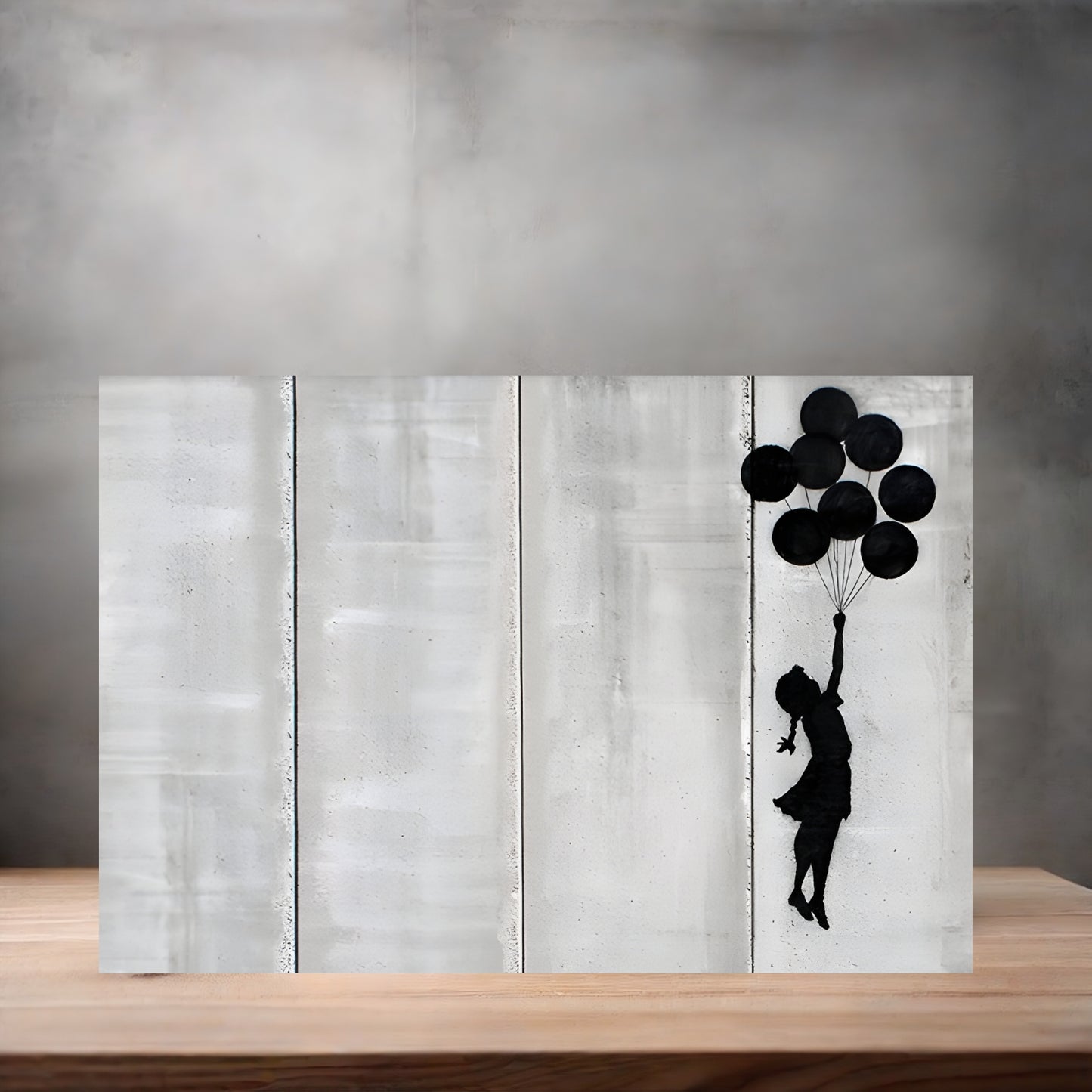 Banksy Graffiti Pop Art metal poster. Multiple sizes available. Girl with balloon flying West