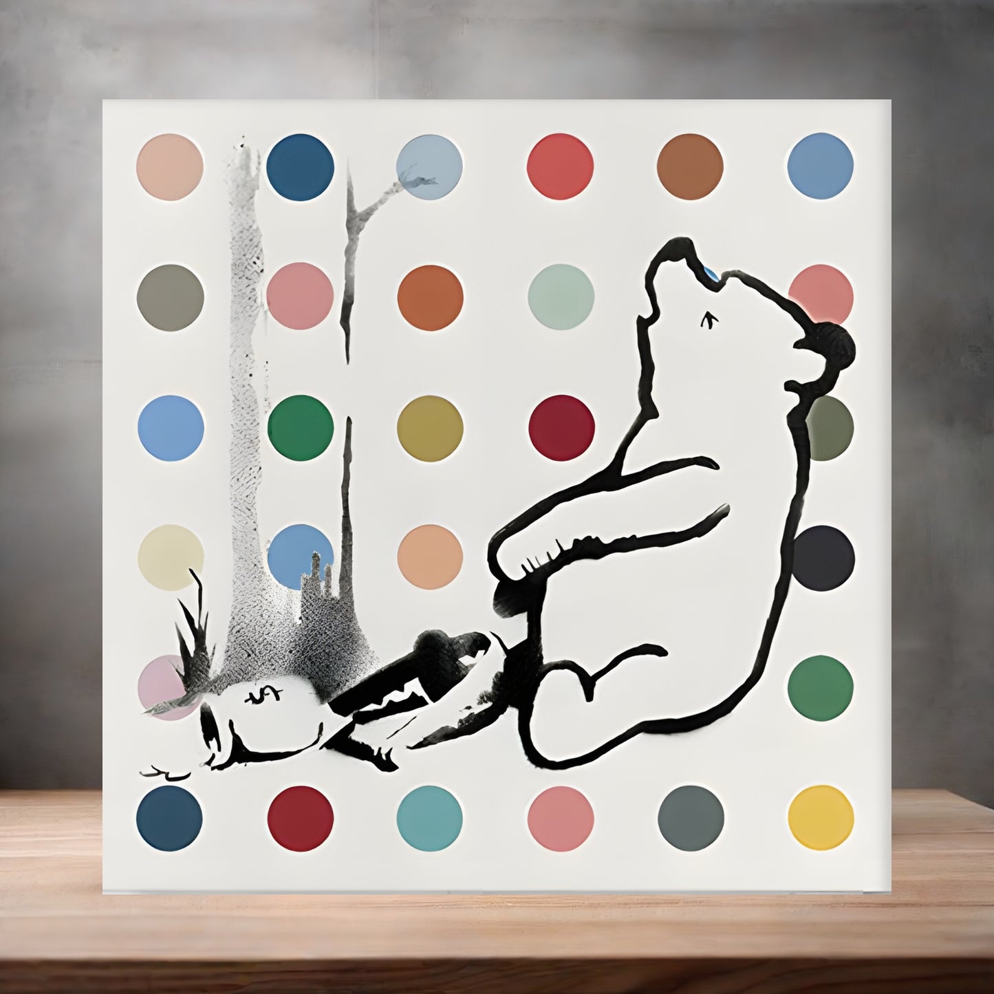 Banksy Graffiti Pop Art metal poster. Multiple sizes available. Winnie the Pooh bear trap