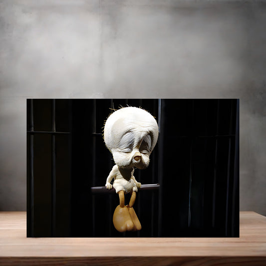 Banksy Graffiti Pop Art metal poster. Multiple sizes available. Old Tweety Bird