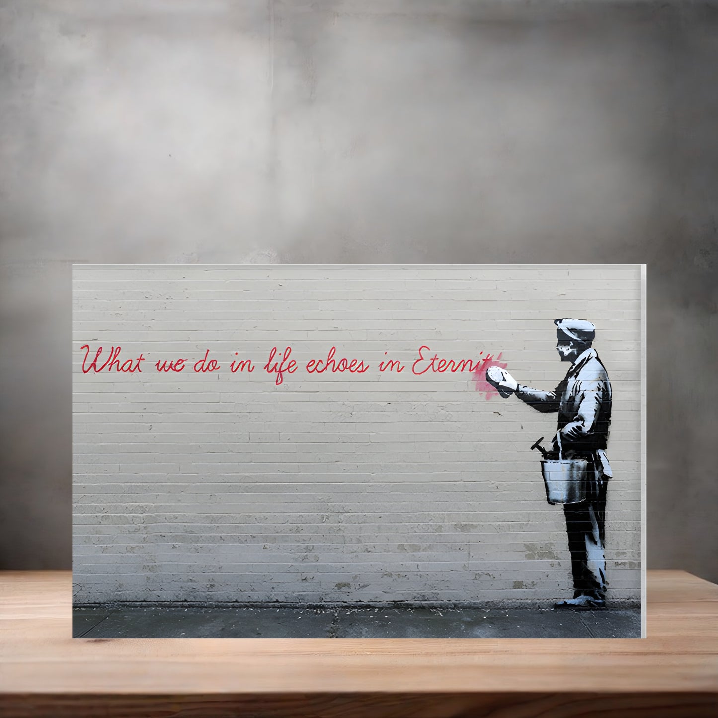 Banksy Graffiti Pop Art metal poster. Multiple sizes available. What we do in Life