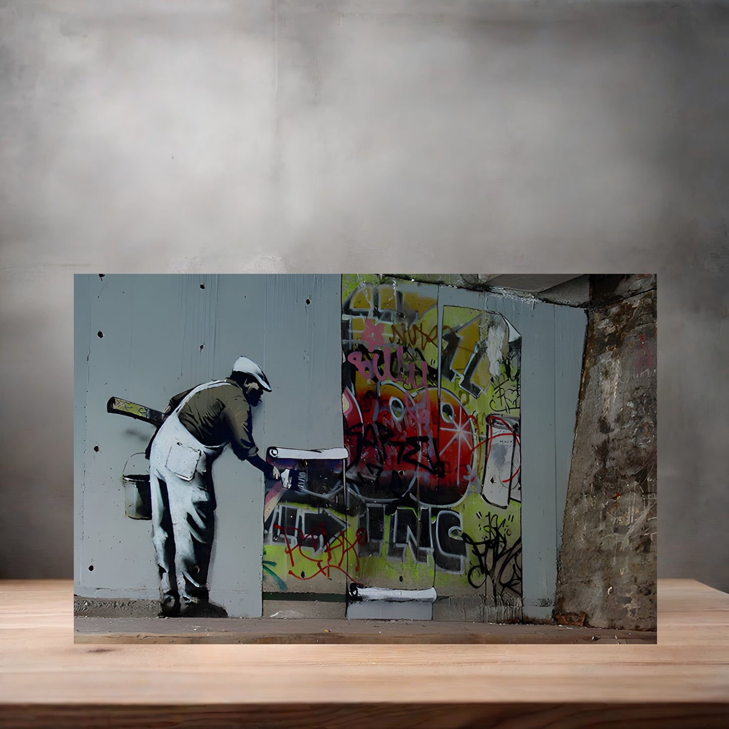 Banksy Graffiti Pop Art metal poster. Multiple sizes available. Painter, Vandal