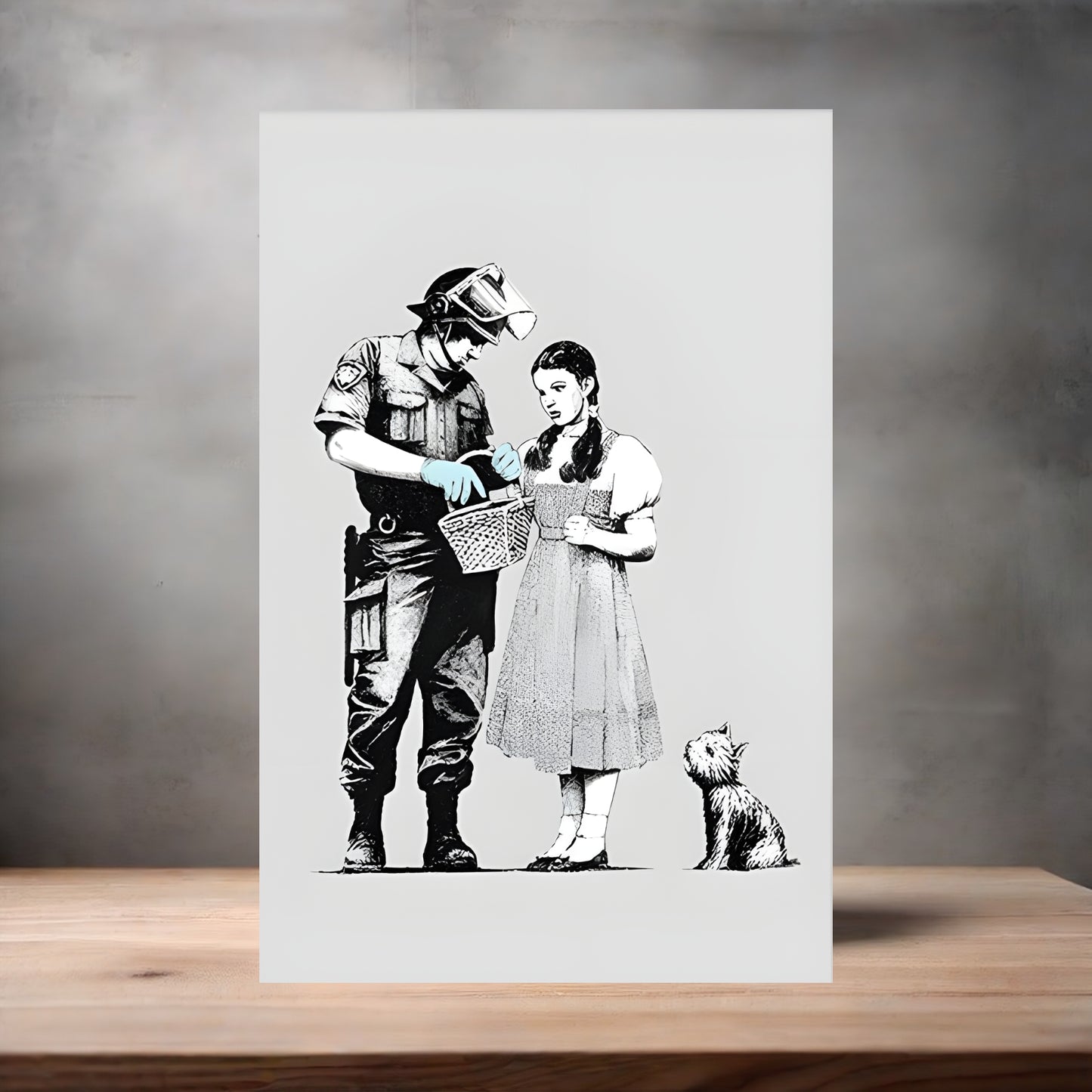 Banksy Graffiti Pop Art metal poster. Multiple sizes available. Stop and Search, Dorothy and Toto
