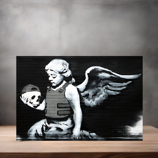 Banksy Graffiti Pop Art metal poster. Multiple sizes available. Urban Angel