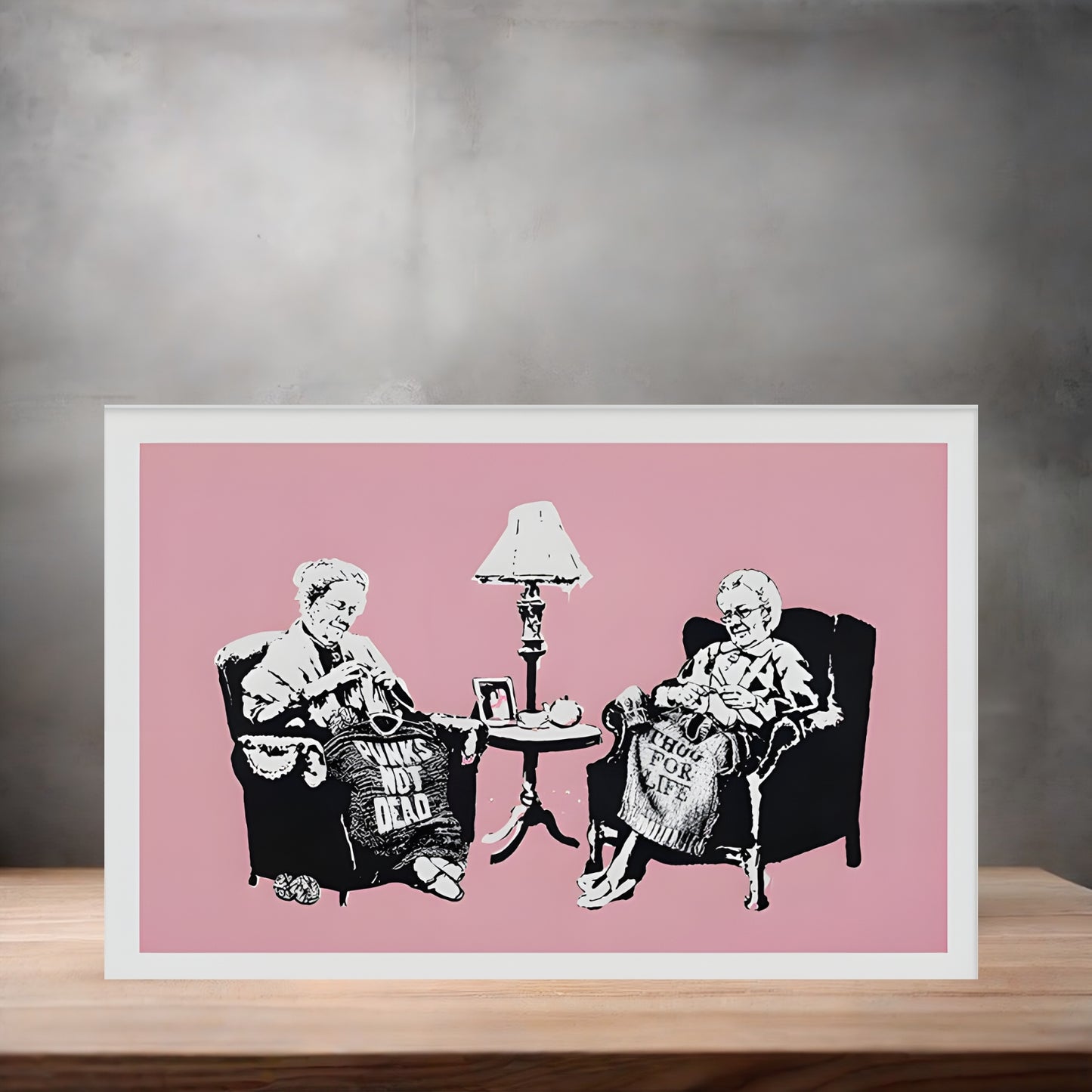 Banksy Graffiti Pop Art metal poster. Multiple sizes available. Grannies