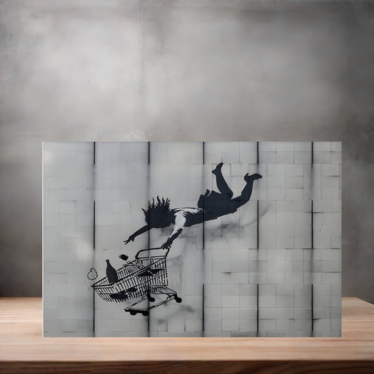 Banksy Graffiti Pop Art metal poster. Multiple sizes available. Shop Till You Drop