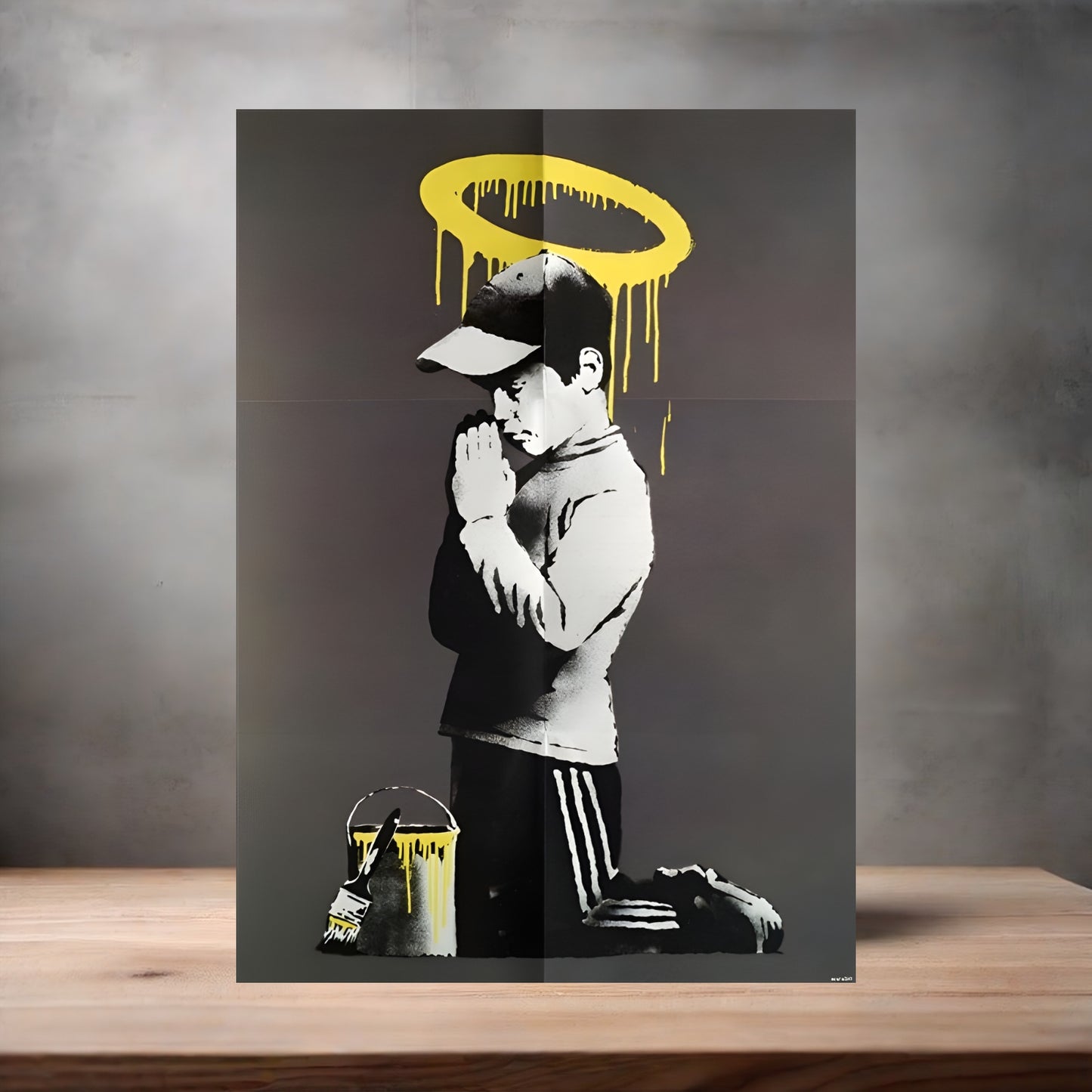 Banksy Graffiti Pop Art metal poster. Multiple sizes available. Forgive us our Trespassing