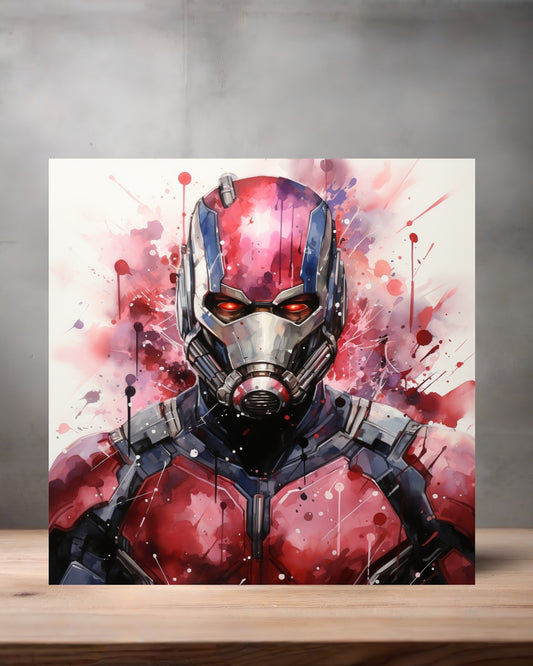 Marvel Superhero Watercolor Art metal poster. Multiple sizes available. Ant-Man