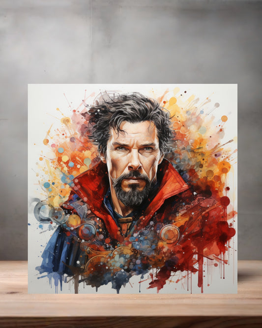 Marvel Superhero Watercolor Art metal poster. Multiple sizes available. Dr. Strange