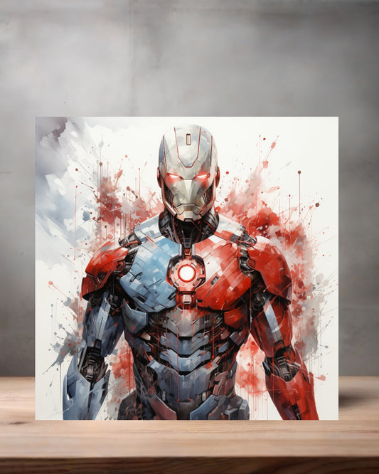 Marvel Superhero Watercolor Art metal poster. Multiple sizes available. Ultron