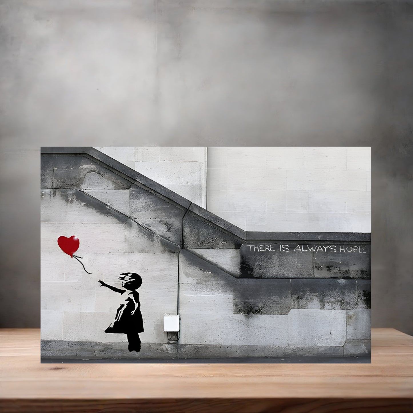 Banksy Graffiti Pop Art metal poster. Multiple sizes available. Girl with Balloon v2