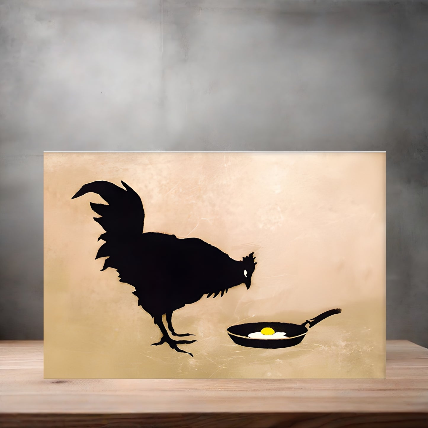 Banksy Graffiti Pop Art metal poster. Multiple sizes available. Chicken and Egg