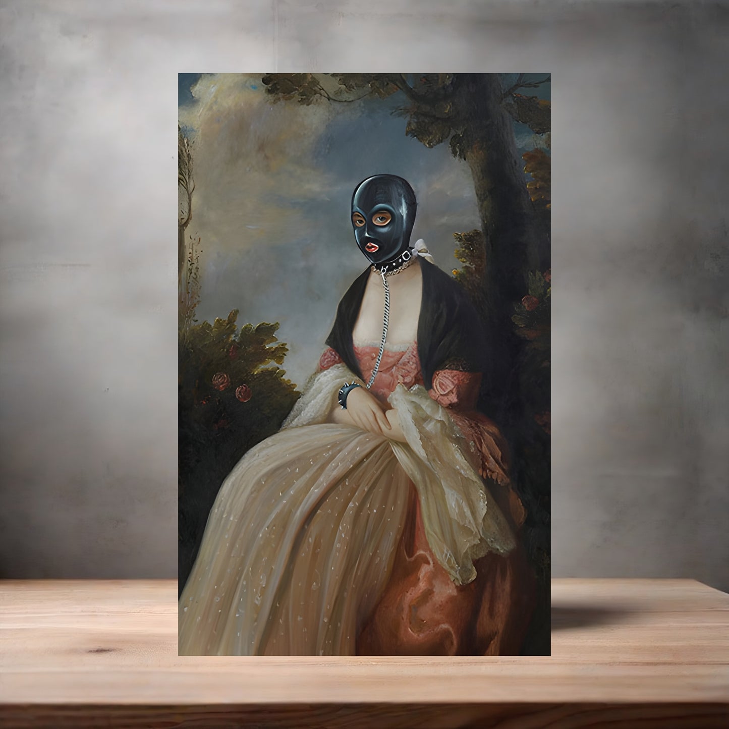 Banksy Graffiti Pop Art metal poster. Multiple sizes available. Gimp Masked Woman