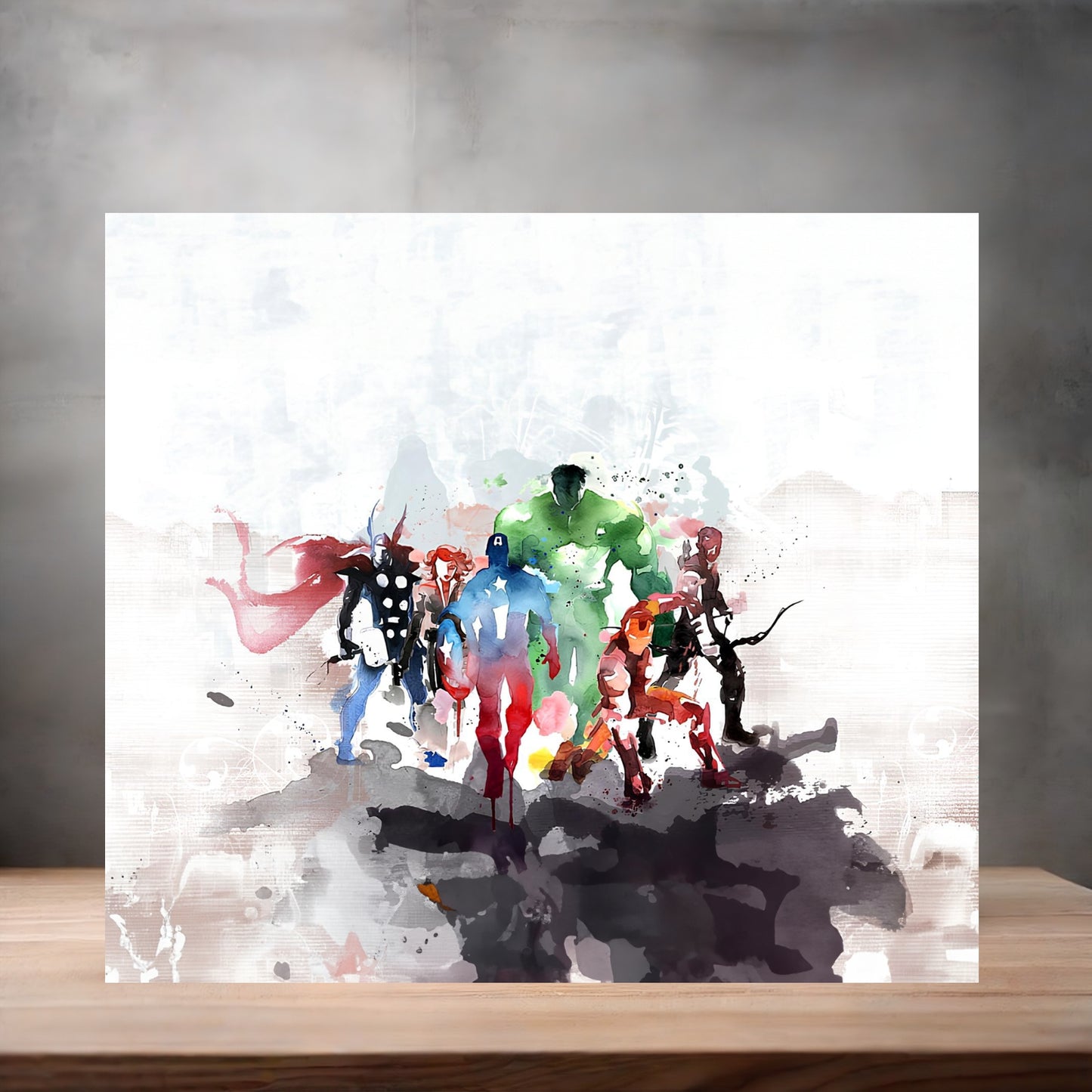 Marvel The Avengers 8" x 10" metal poster. Superheroes v10