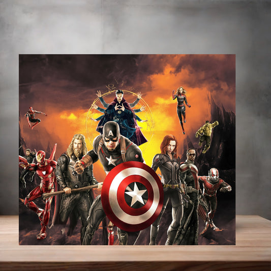 Marvel The Avengers 8" x 10" metal poster. Superheroes v5