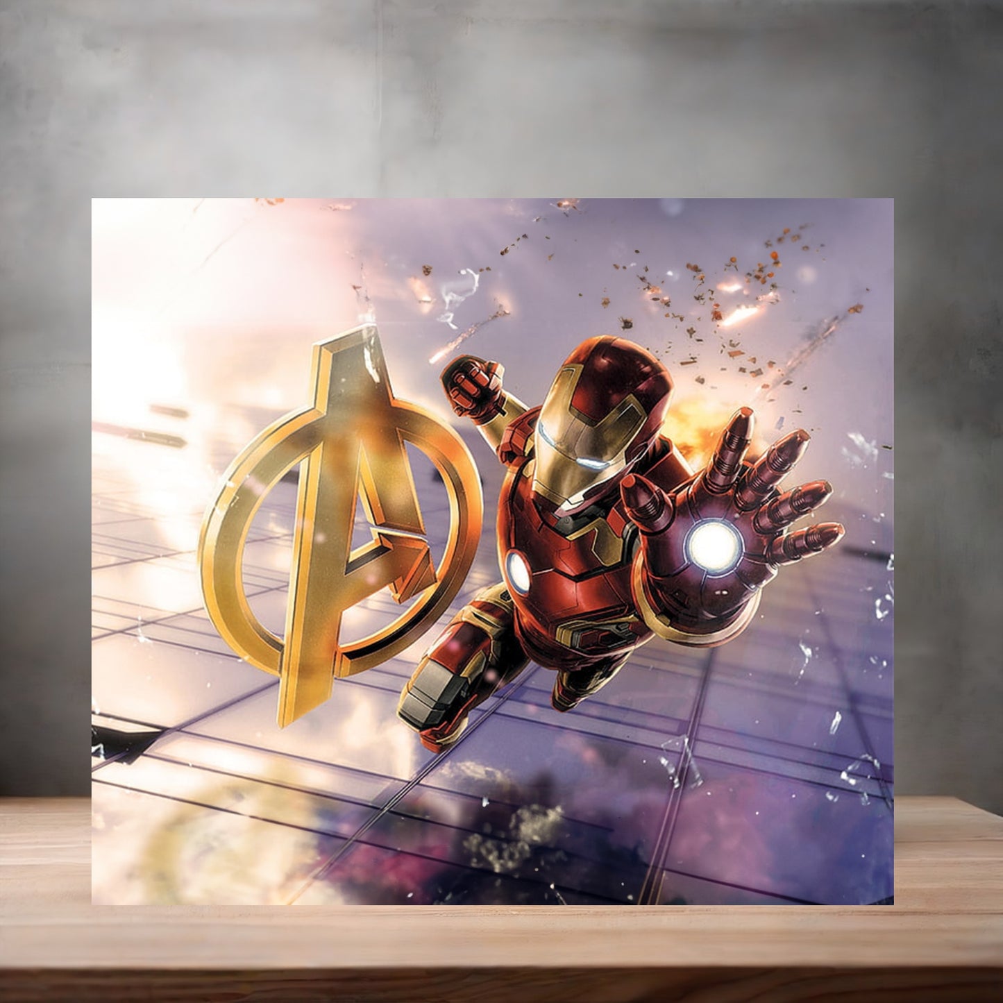 Marvel The Avengers 8" x 10" metal poster. Superheroes v4