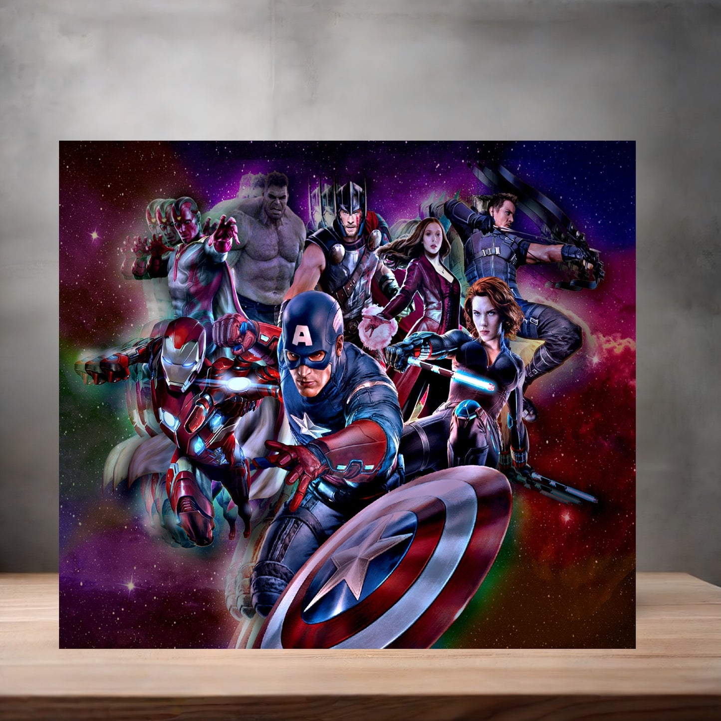 Marvel The Avengers 8" x 10" metal poster. Superheroes v7