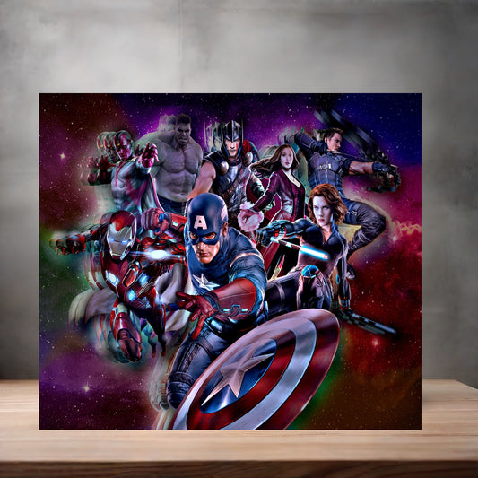 Marvel The Avengers 8" x 10" metal poster. Superheroes v7